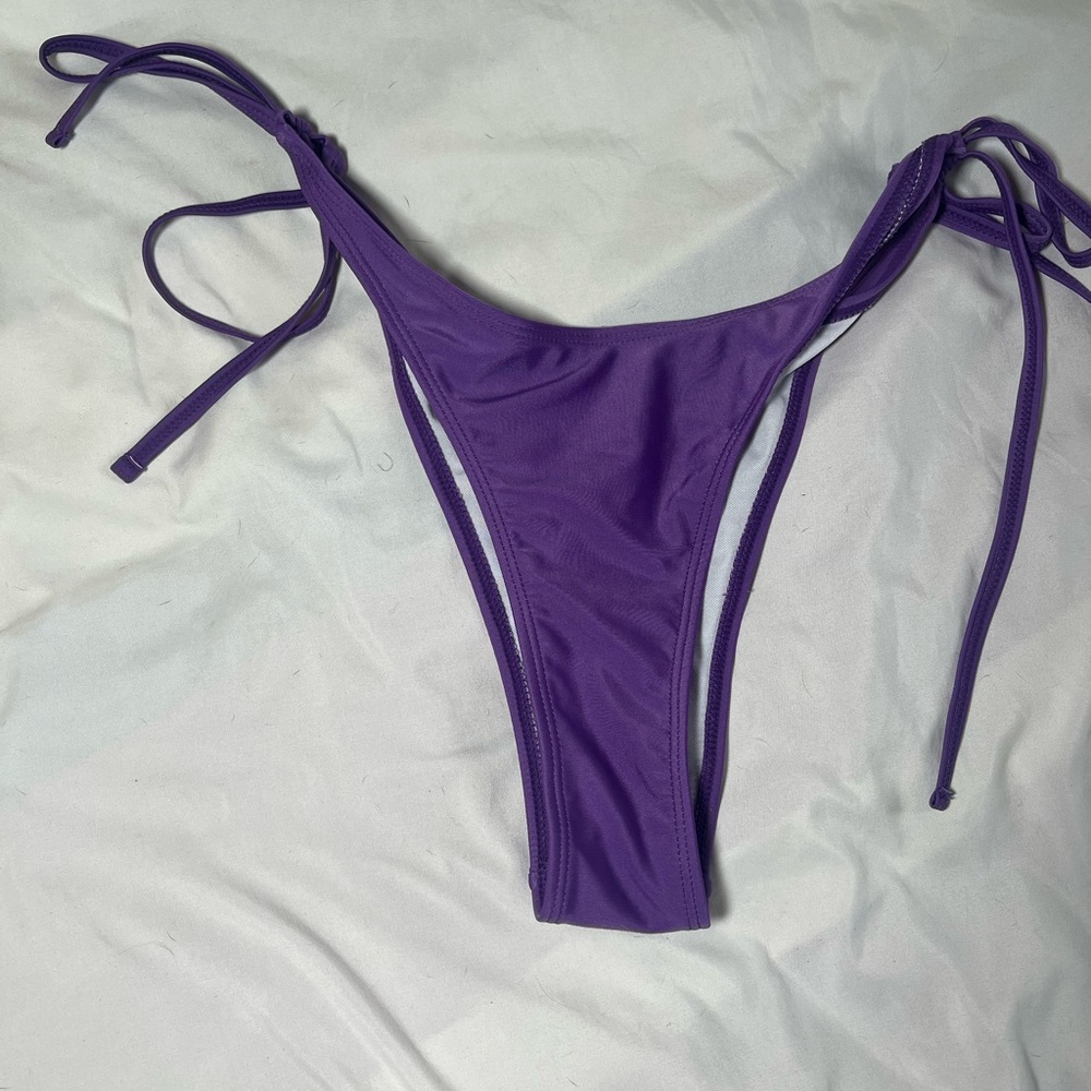 purple bikini bottoms